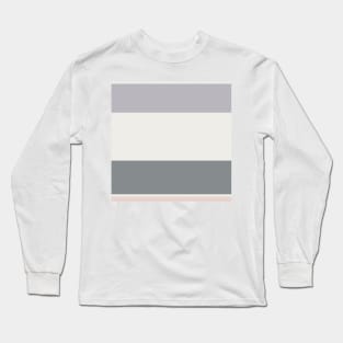 A marvelous package of Very Light Pink, Philippine Gray, Silver and Lotion Pink stripes. Long Sleeve T-Shirt